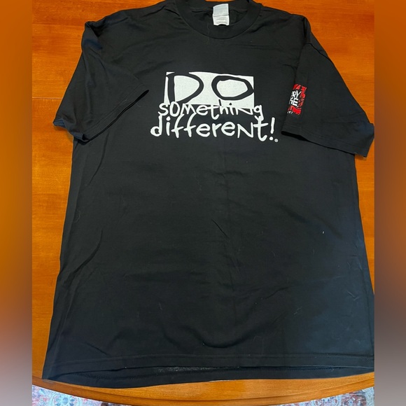 Vintage Cherry Coke Do Something Different T-Shirt Size XL Promo Big Print - Picture 2 of 4
